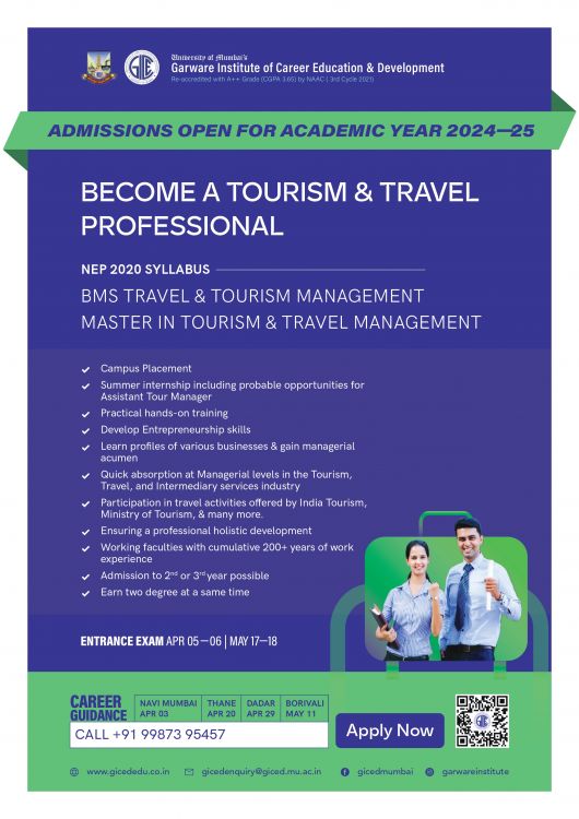 Masters of Tourism & Travel Management Ordinance No. 6372 (In the AY 2017-19 course was known as Master In Tourism Management)